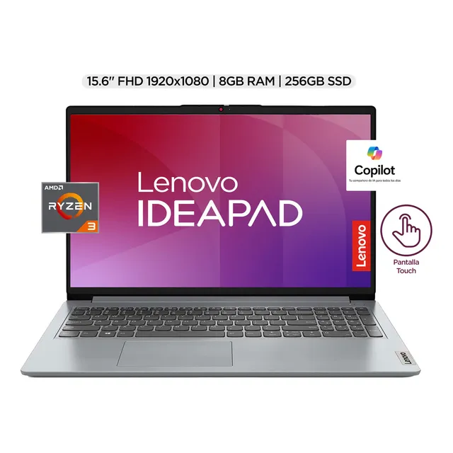 Laptop Ideapad 1 Touch 15.6 Ryzen 3 7320u 8gb 256gb ssd Lenovo