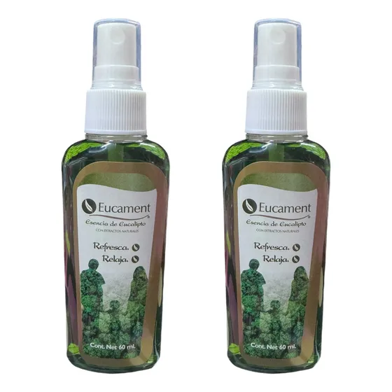 Kit 2 Eucament 60 Ml C/u Esencia De Eucalipto 100% Dulet
