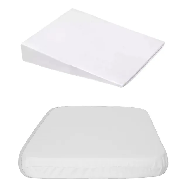 Colchão Oval Para Moisés + Travesseiro Anti Refluxo 30x30