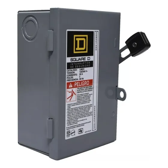 Interruptor De Seguridad 2 Polos 30 A Square D