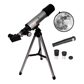Uranum Venus 1 Telescopio Prateado Refractor 50mm Uranum Venus 1 Telescopio Prateado Refractor 50mm