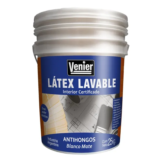 Pintura Latex Interior Certificado Plastica X 25kg Venier Prestigio