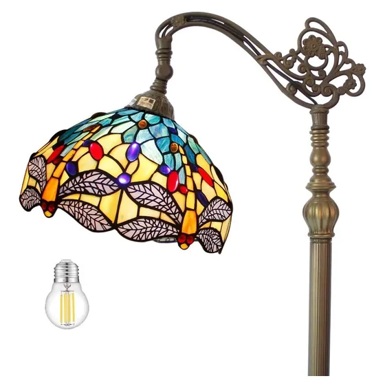 Lámpara De Pie Werfactory Tiffany, Cuello De Cisne, 162cm