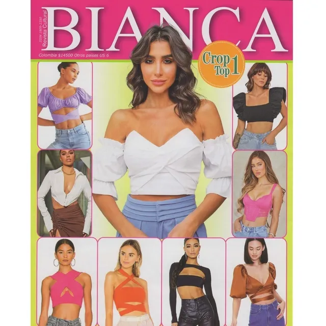 Patrón  Molde Revista Bianca Crop Top 1 En Papel 