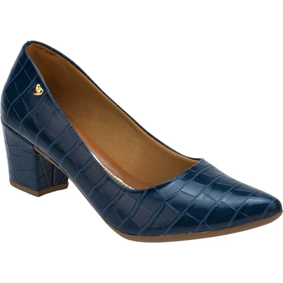 Sapato Feminino Scarpin Bico Fino Salto Grosso | S02a2.scp