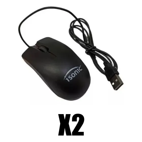 Raton ( Mouse ) Alambrico 3d, 1000dpi X2 Unidades 