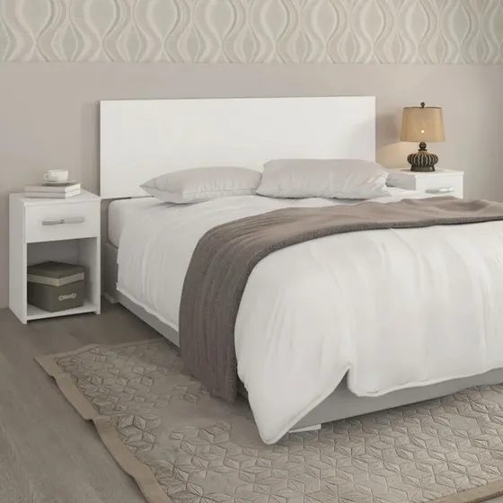 Respaldo Sommier 2 Plazas + 2 Mesas Luz Expansion Uy