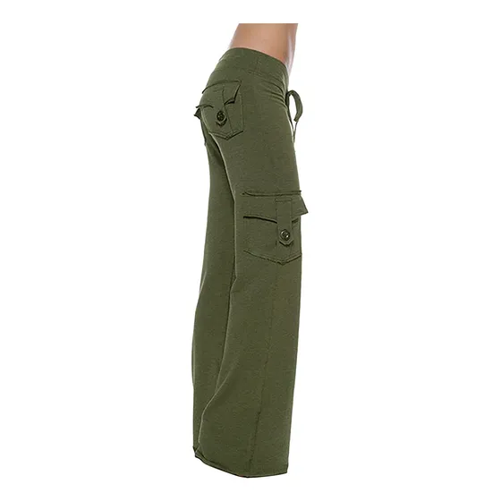 Pantalon Duowei Mono Para Mujer Talla Cargo Casual Correr