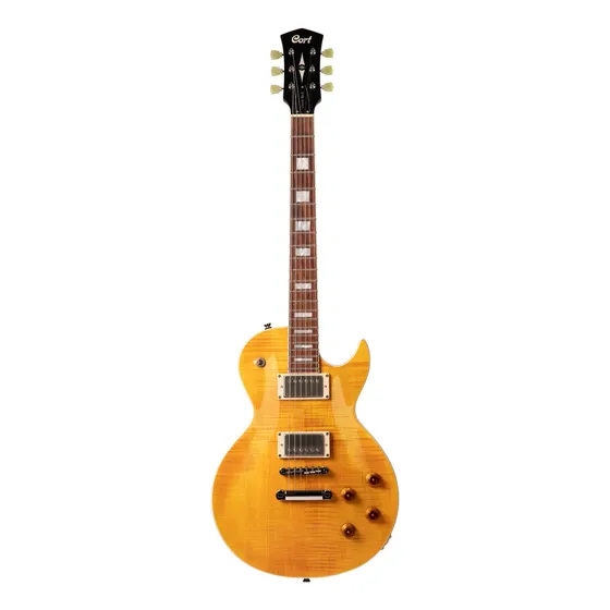 Guitarra elétrica Cort CR Series CR250 de mogno antique amber com diapasão de jatobá