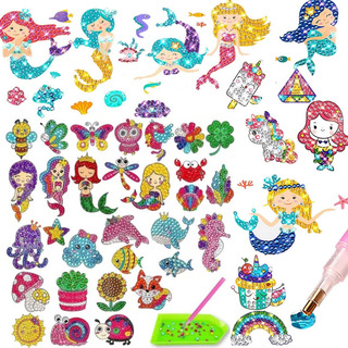 Juego De Pegatinas De Diamantes Para Niños Con Forma De Diam Juego De Pegatinas De Diamantes Para Niños Con Forma De Diam