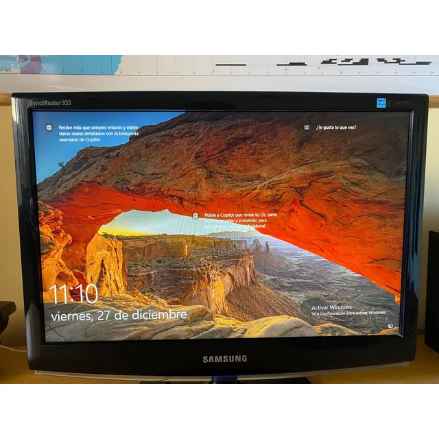 Compu Pc Cpu Amd E6010n Ssd120gb 4gb Ram Usado