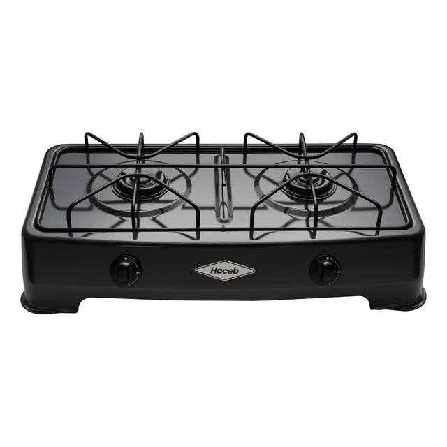 Placa de cocina con alimentación a gas - Haceb COCINETA AR GAS-2 GP color negro - 2 hornallas