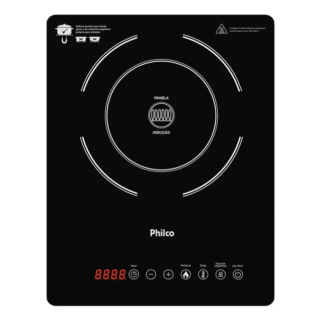 Cooktop de indução Philco PCT12P Black