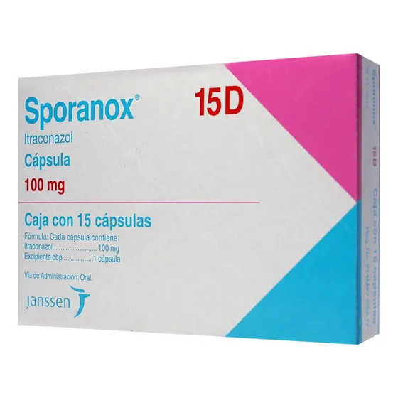 Sporanox 15d Cápsula 100 Mg, 15 Cápsulas