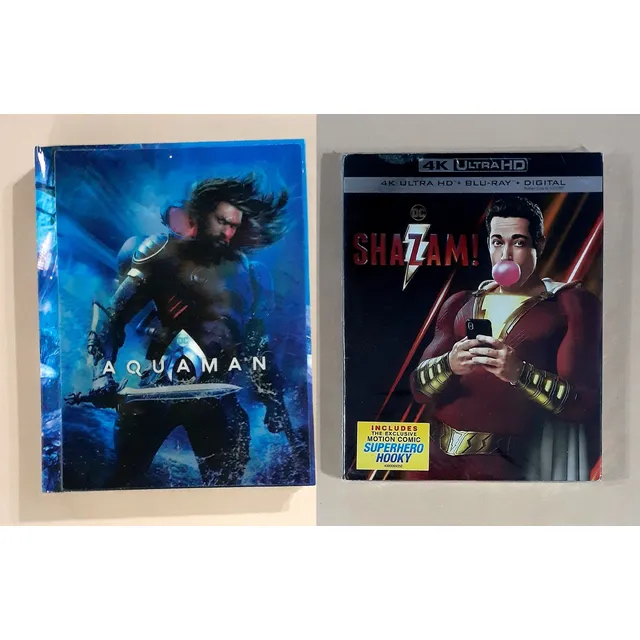 Aquaman Digibook+ Shazam! - 4k Ultra Hd + Blu-ray Original