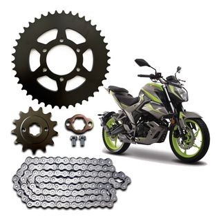 Kit Arrastre Moto Italika 250z Grafito Negro Mate Reforzado Kit Arrastre Moto Italika 250z Grafito Negro Mate Reforzado