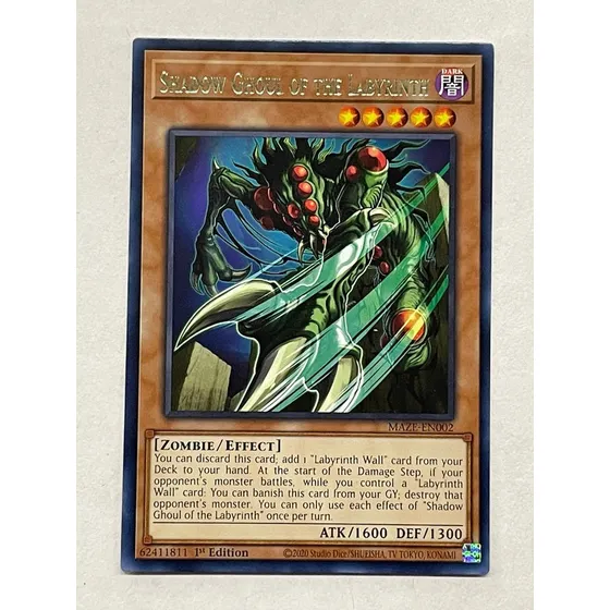 Shadow Ghoul Of The Labyrint Rara Yugioh