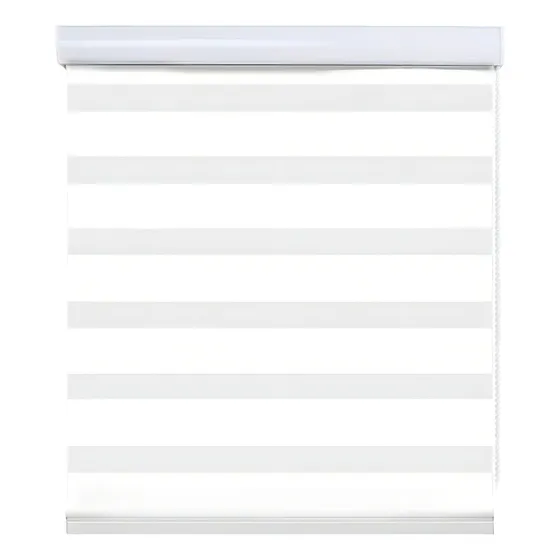 Cortinas Roller Duo Dobles 100x200 Zebra Dia Noche Colores Color Blanco