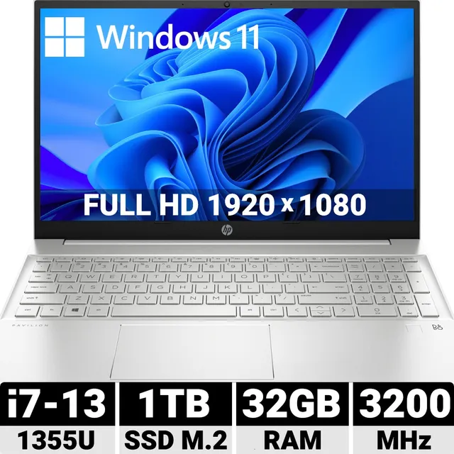 Laptop Hp Pavilion I7, 32 Gb Ram, Ssd Nvme 1 Tb, Gen4.0 15,6