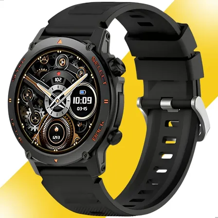 Relógio Smartwatch H52 Tela Amoled Esporte Saúde Completa Branco Liso Preto