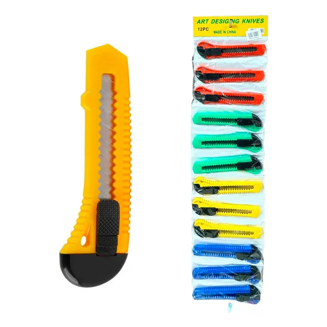 12 Bisturi Cutter Exacto Grande 18mm