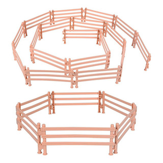 Valla Para Caballos En Miniatura, 30 Unidades, Farm Corral E Valla Para Caballos En Miniatura, 30 Unidades, Farm Corral E
