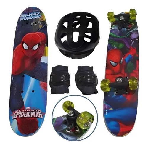 Skate Marvel Spiderman 70x20cm 12003 | MercadoLivre