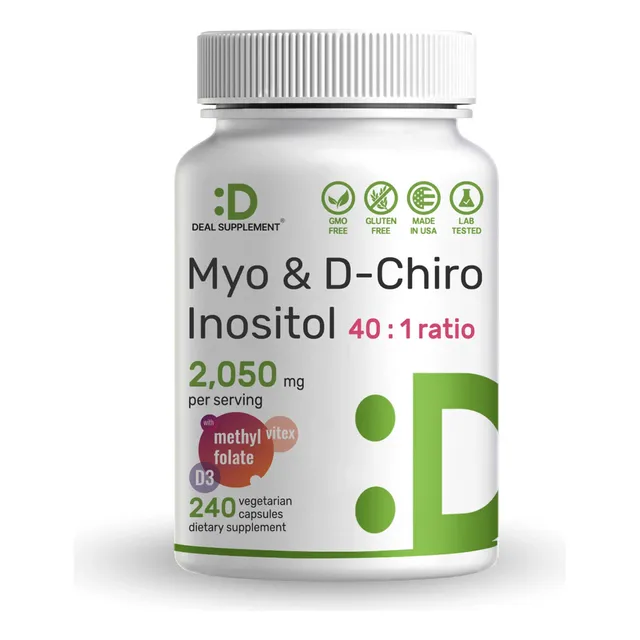 Myo-inositol & D-chiro Inositol 2050mg Pastillas Apoyo Mujer
