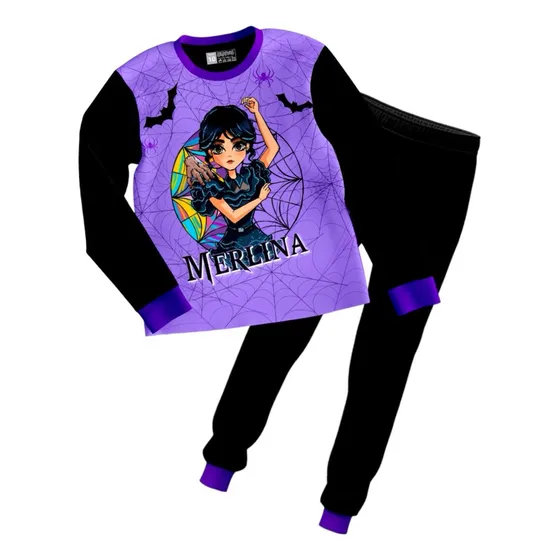 Pijama De Merlina Para Niñas