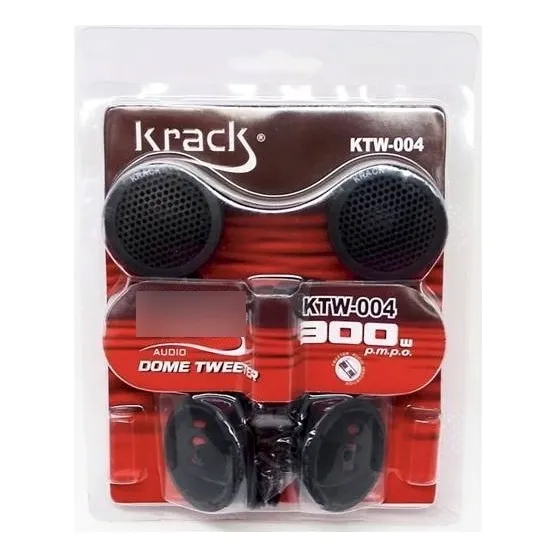 Par De Tweeter Domo Krack Audio Ktw-004 C/filtro Capacitor