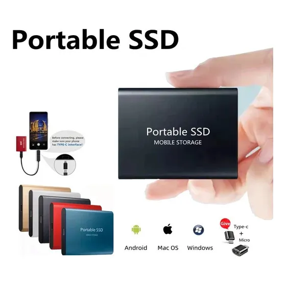 Ssd 1 Tera Disco Duro Externo  Dispositivo Móvil Ssd 