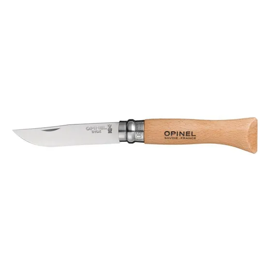 Cuchillo Opinel N°6 De Acero Inoxidable Color Crema