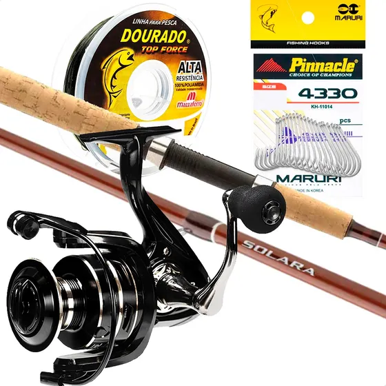 Kit Pesca Completo Vara Shimano Fx + Molinete 14 Rolamentos