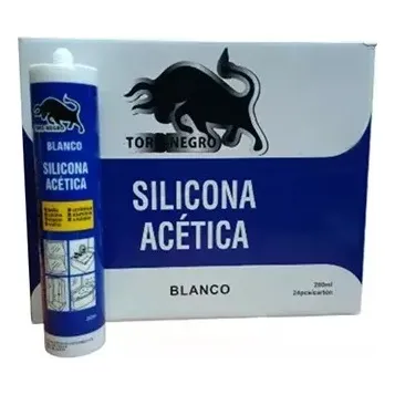 Silicona Acetica Blanco Sellante Tubo 280m Caja 24und