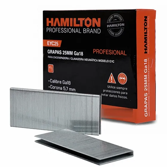 Grapas Grampas Engrampadora Ga18 25 X 5.7mm Hamilton EYC25
