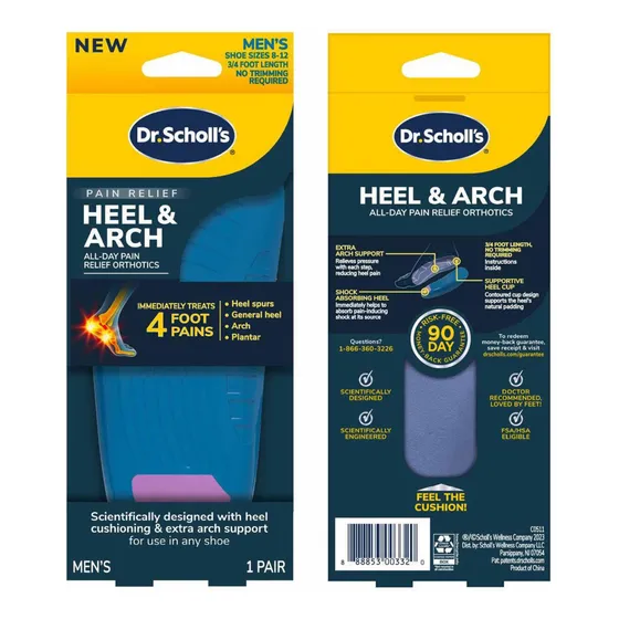 Plantilla Alivio Del Dolor  Dr.choll´s Talón Y Arco 