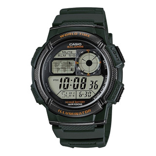 Reloj Casio Hombre Deportivo Ae-1000w 3a Color De La Malla Plateado/verde Oscuro Color Del Bisel Reloj Casio Hombre Deportivo Ae-1000w 3a Color De La Malla Plateado/verde Oscuro Color Del Bisel