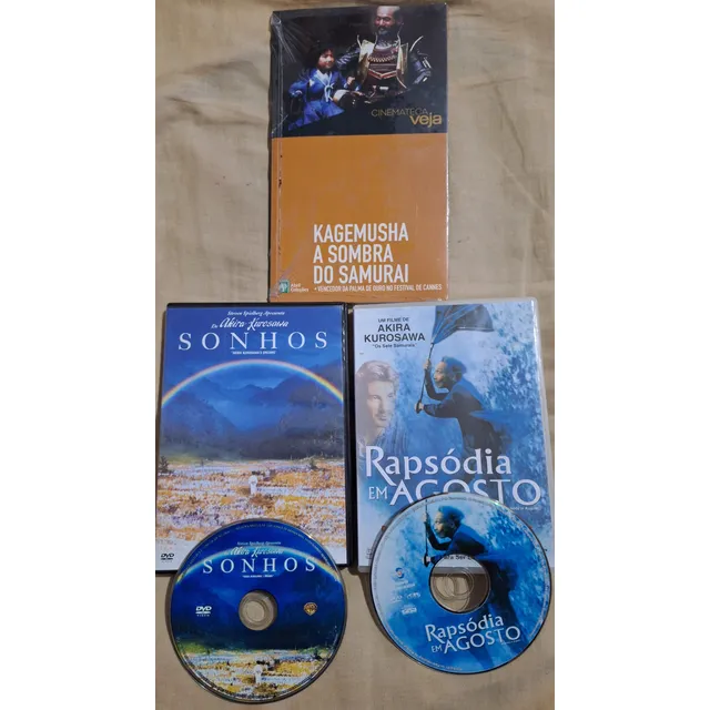 Dvd Kagemusha+rapsódia Em Agosto + Sonhos Akira Kurosawa D3