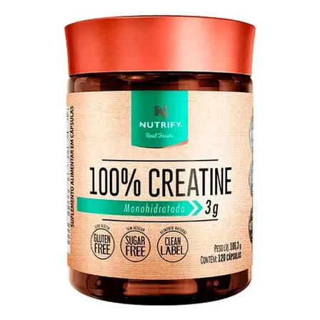 100% Creatine - Nutrify 120 cápsulas