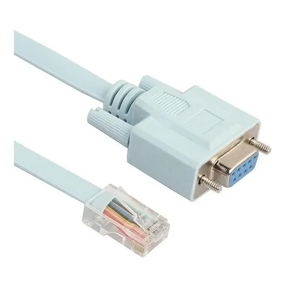Cabo Console Serial Db9 Fêmea  X  Rj45 Macho