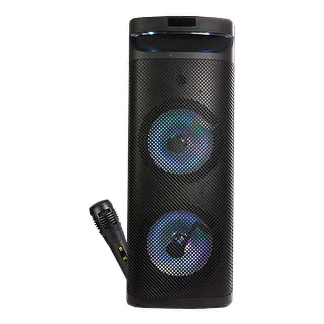 Bocina Amplificada 2 X 10 Pulgadas. Bluetooth, Usb, Aux, Fm
