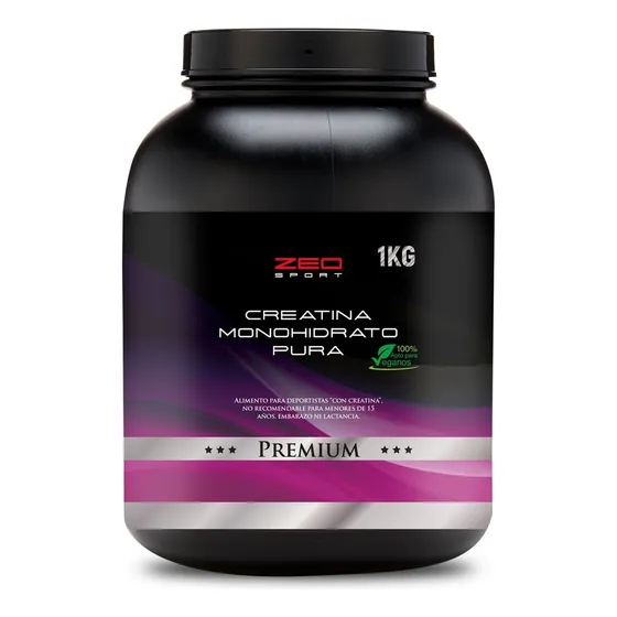 Creatina Monohidrato Pura 1 K. Zeo Sport. 200 Mesh. Premium Sabor Sin Sabor