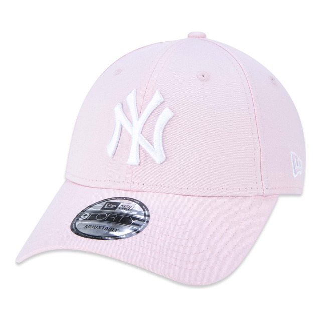 Boné New Era 9forty Mlb New York Yankees Aba Curva Rosa Boné New Era 9forty Mlb New York Yankees Aba Curva Rosa