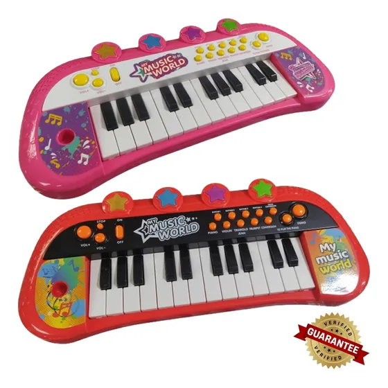 Piano Teclado Electrónico Portátil Música Mediano Para Niños