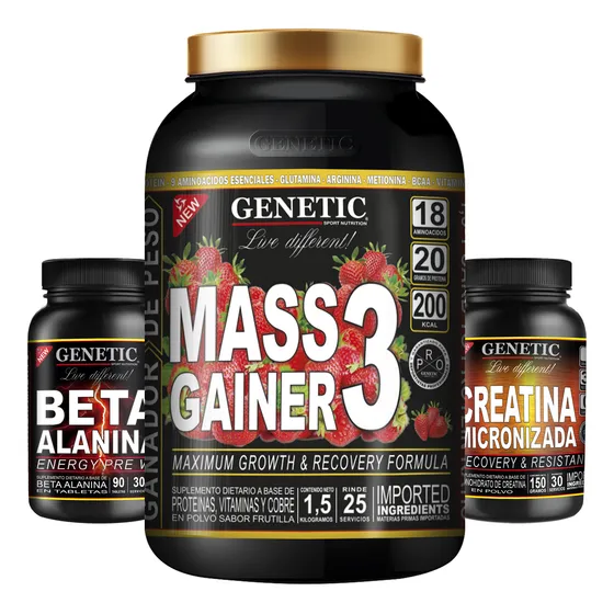 Masa Muscular Proteína Fase 3 Beta Alanina Creatina Genetic