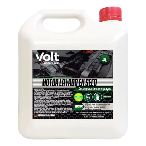 Desengrasante Y Lavado En Seco Para Motores Automotriz 4 Lt