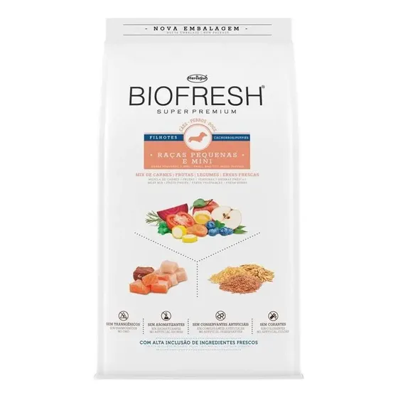 Alimento Biofresh para perro cachorro de raza pequeña en bolsa de 3kg | Cuotas sin interés