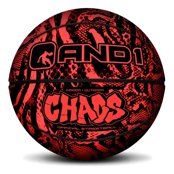Balón And1 Chaos Animal Print Basketball Rojo