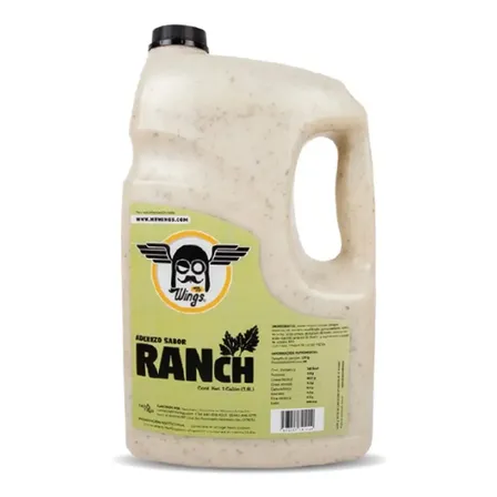 Aderezo Ranch Para Alitas 3.8 L Al Mejor Precio