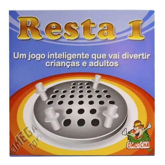 Jogo Resta 1 Educativo Pedagógico Raciocínio Kit Com 10